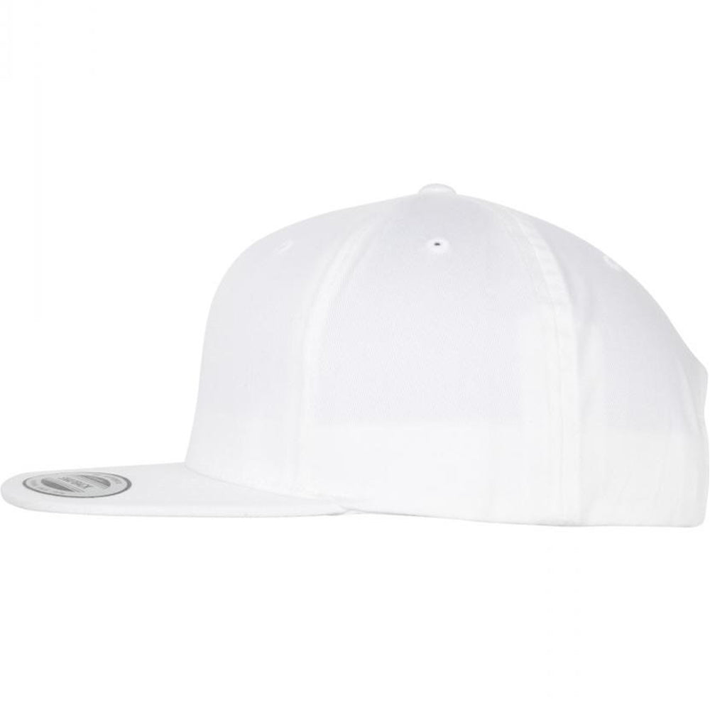 Yupoong - Organic Cotton Snapback - White - capstore.dk